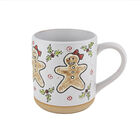Taza De Cer&aacute;mica Navide&ntilde;a "mu&ntilde;eca De Jengibre" 600 Ml - Taza Blanca Para Bebidas Calientes