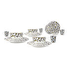 Vajilla Animal Print Ideen 16 Piezas para 4 Personas &ndash; Cer&aacute;mica Estampada Moderna