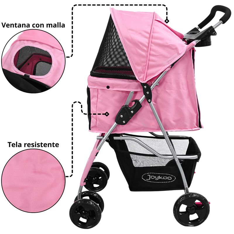 Carriola para Mascotas Cochecito para Perros y ... image number null