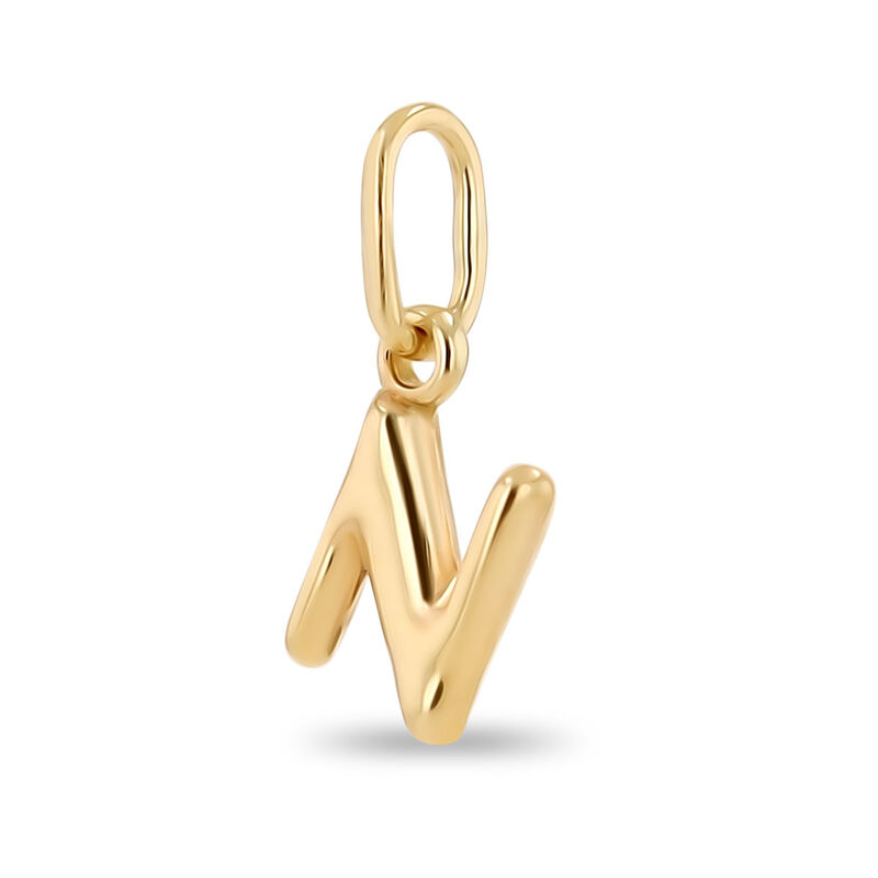Dije De Oro Amarillo De 10K (Letra N) Sin Caden... image number null