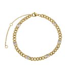 Pulseras Mujer, Cadena Oro 14k Plata Zirconia C&uacute;bica Luckyly