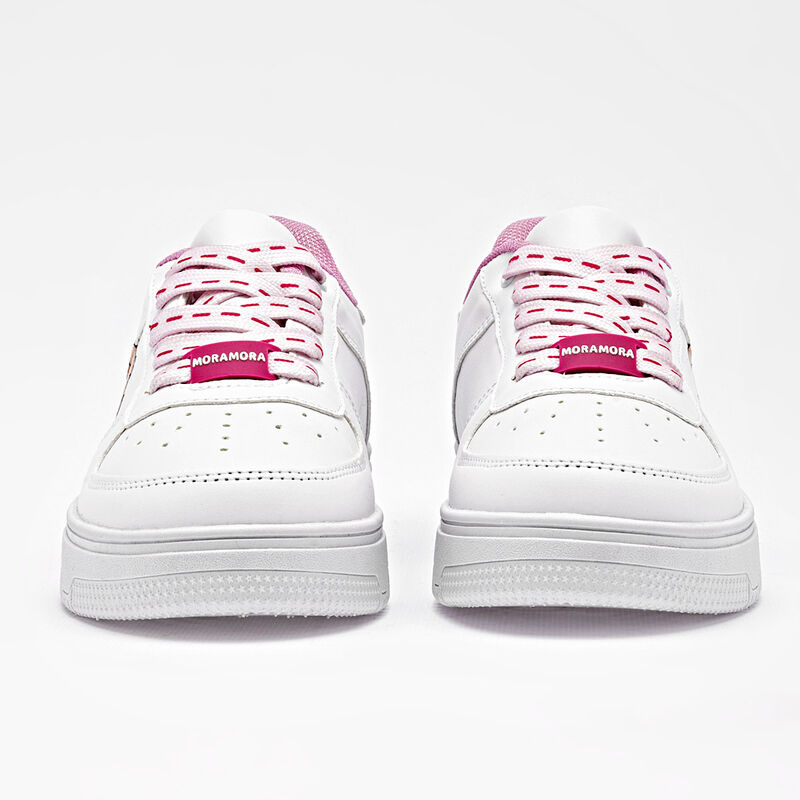 Moramora tenis para ni&ntilde;a blanco cod 141326-D image number null