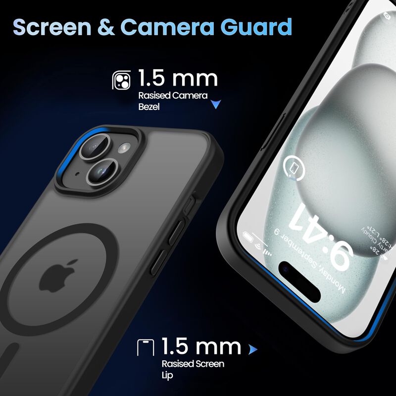 Funda Magn&eacute;tica Cacoe para iPhone 15 (6.1") Neg... image number null