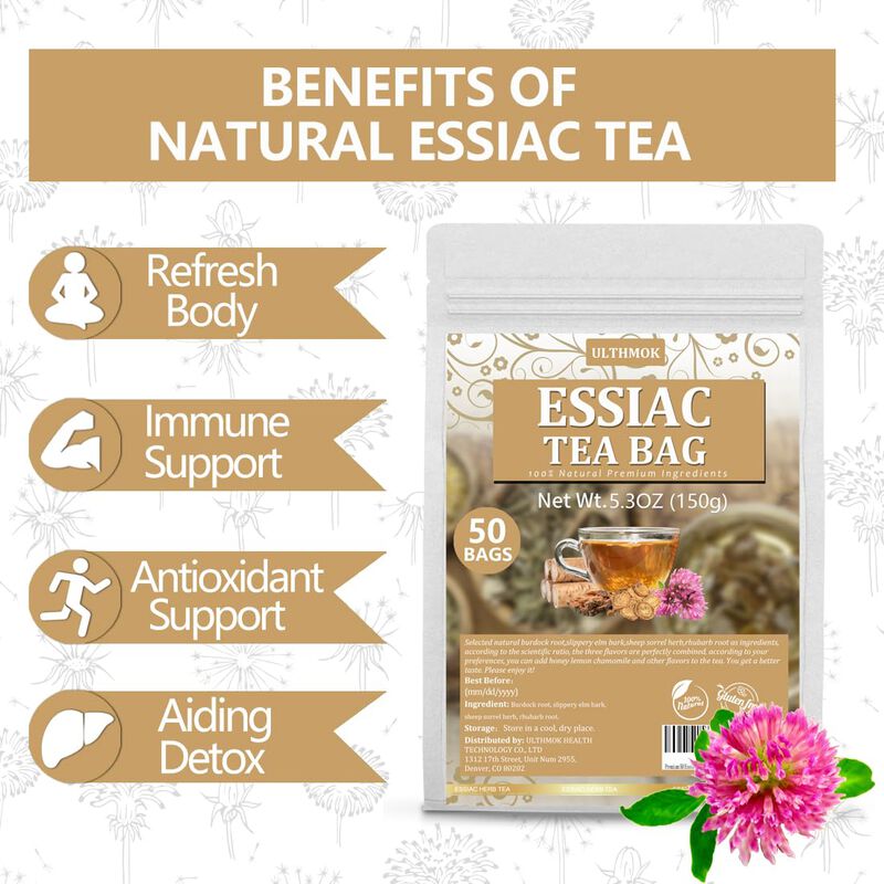 T&eacute; Essiac En Bolsitas Ulthmok, 50 Unidades, Ing... image number null