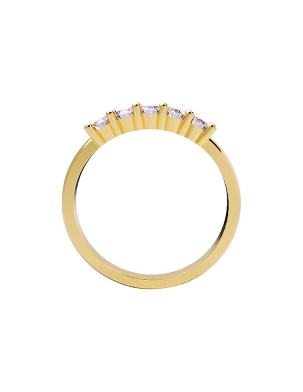 Anillo de Compromiso en Oro Amarillo de 10K con... image number null