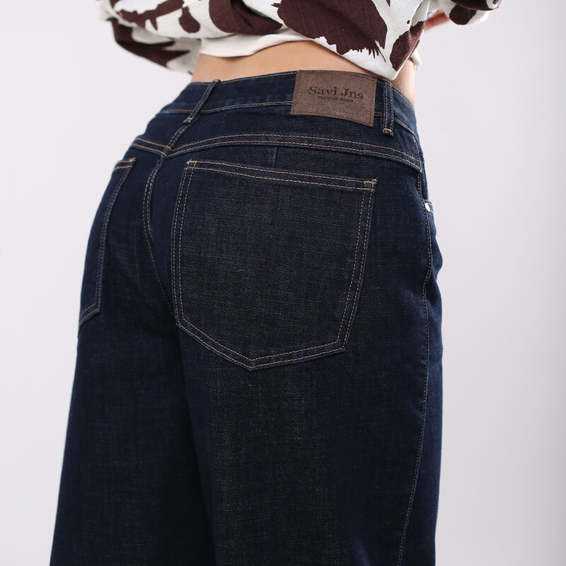 Pantal&oacute;n Recto Mujer Savi Jeans Azul Cadera Med... image number null