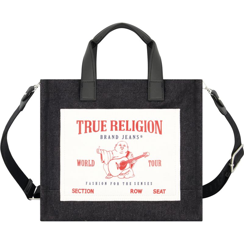 Bolso True Religion De Mezclilla Negro Mediano ... image number null