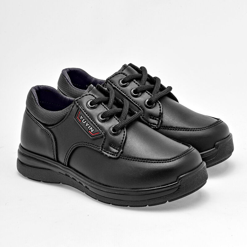 Yuyin Zapato Escolar Para Preescolar Ni&ntilde;o Negro... image number null
