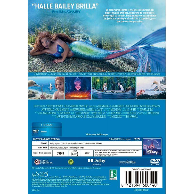 La Sirenita (imagen real) (DVD) image number null