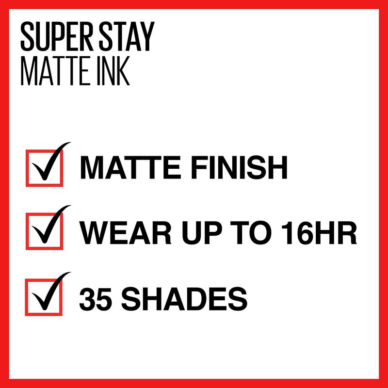 L&aacute;piz Labial L&iacute;quido Maybelline Super Stay Matt... image number null