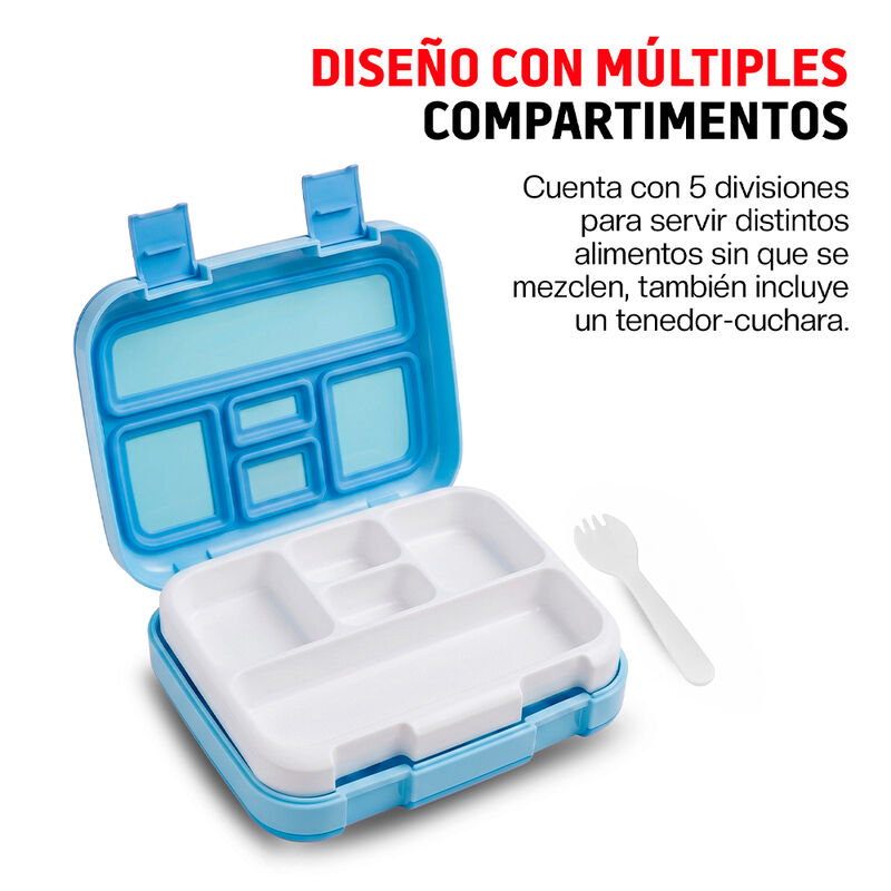 Lonchera para Ni&ntilde;os Bento Box de 5 Divisiones d... image number null