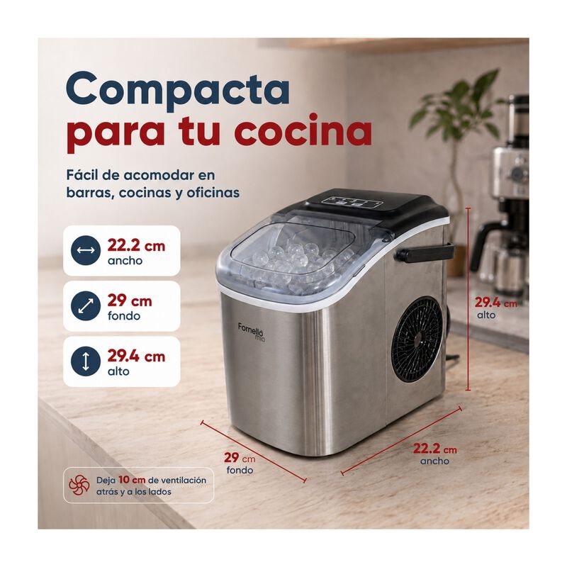 M&aacute;quina Hielo Bala 12kg/d&iacute;a Port&aacute;til Electrica ... image number null