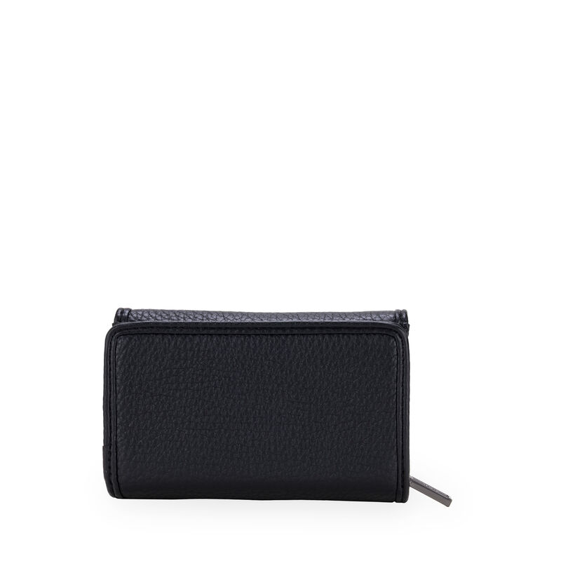 Cartera Hibrida Mediana Con Herraje Color Negro image number null