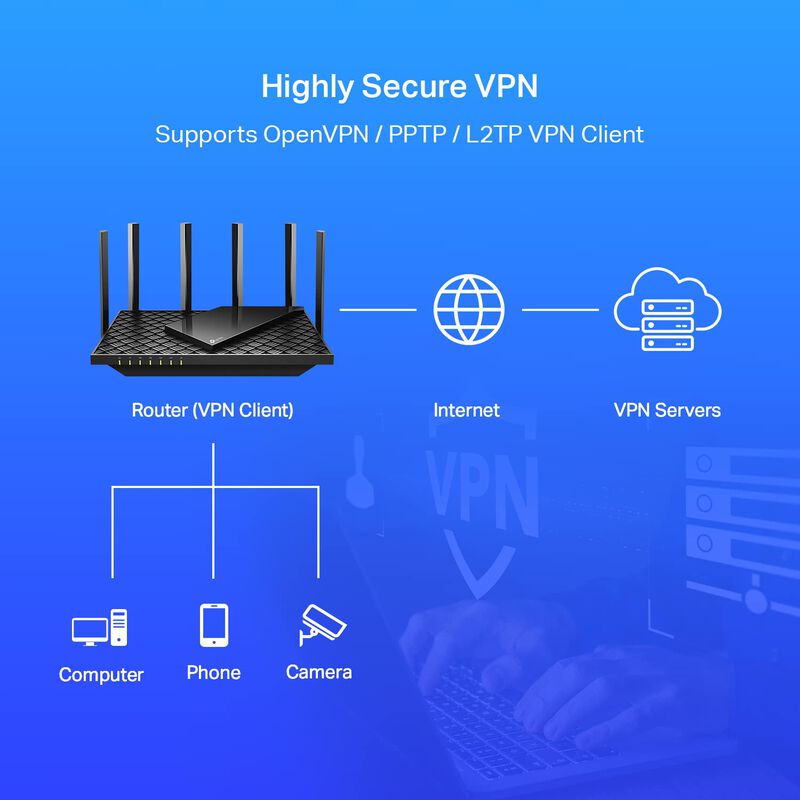 Router Wifi 6 Tp-link Archer Ax73 Ax5400 Gigabi... image number null