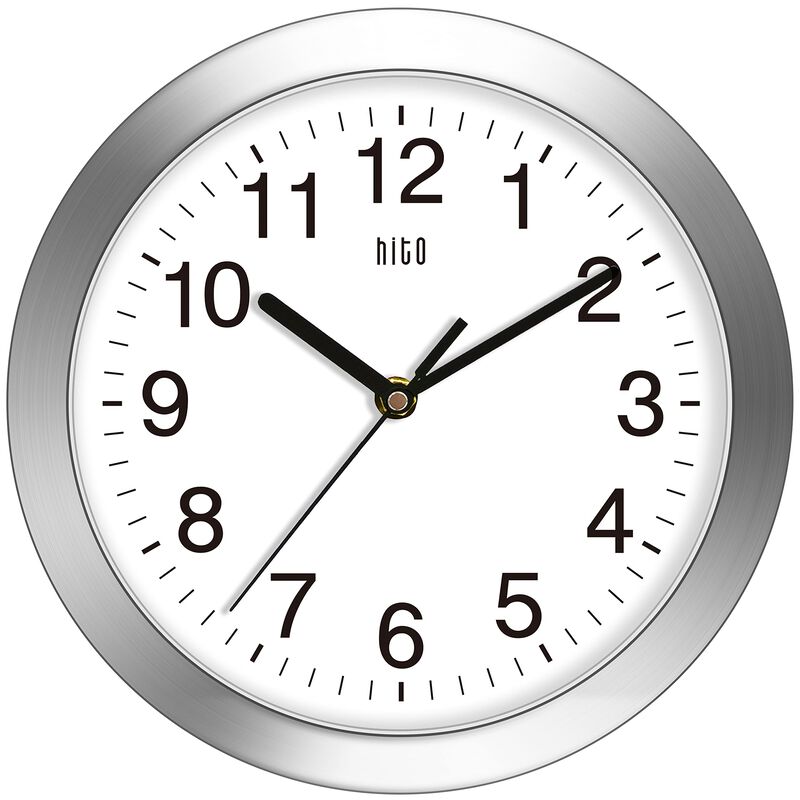 Reloj De Pared Hito Silent Con Tapa De Cristal ... image number null