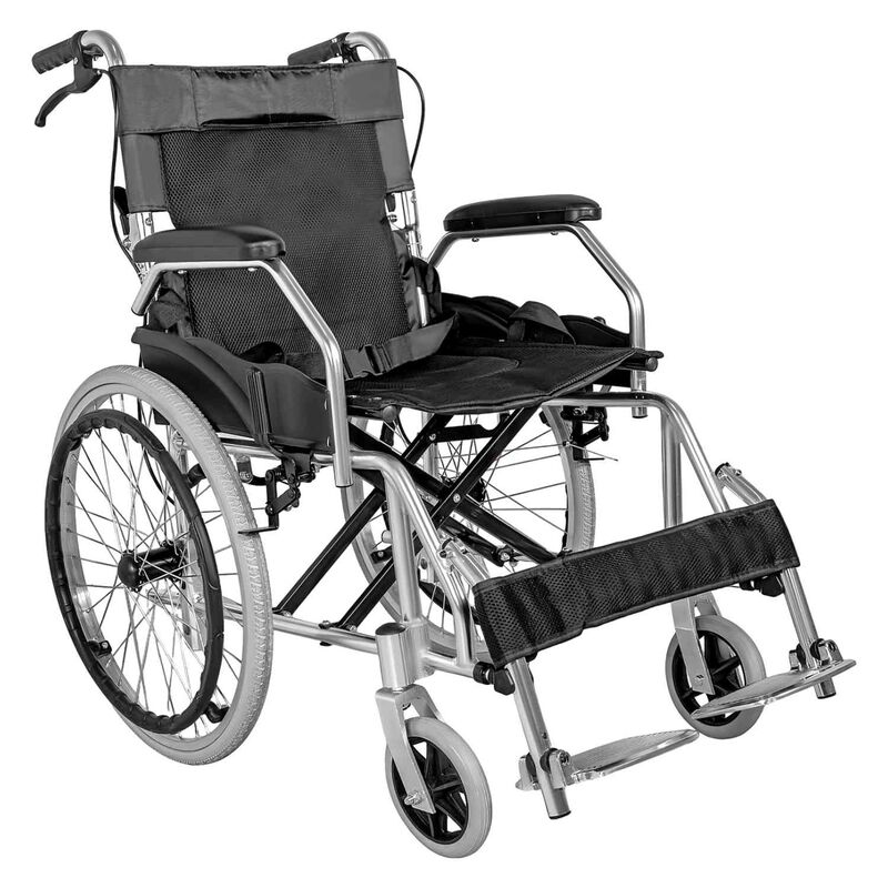 Silla Ruedas Aluminio Ligera Resiste 120kg 20 P... image number null