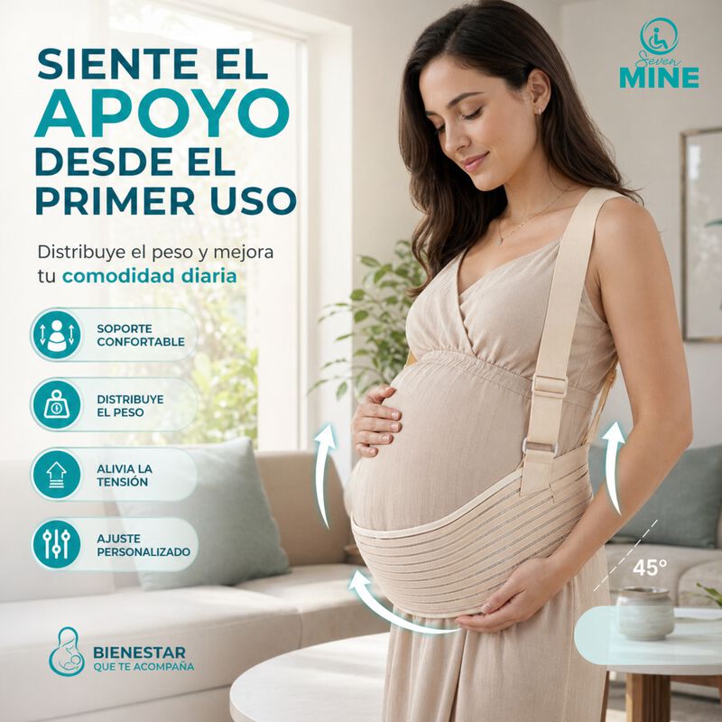 Faja Cintur&oacute;n Maternidad Soporte Lumbar 360 Tir... image number null