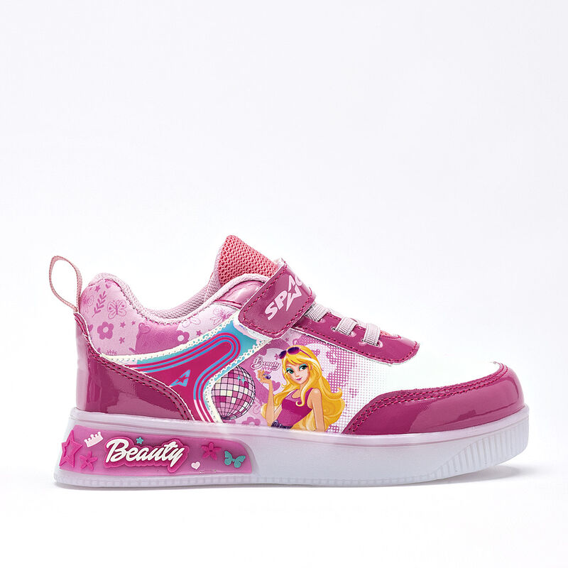 Space Boys tenis con luces para ni&ntilde;a fucsia bla... image number null