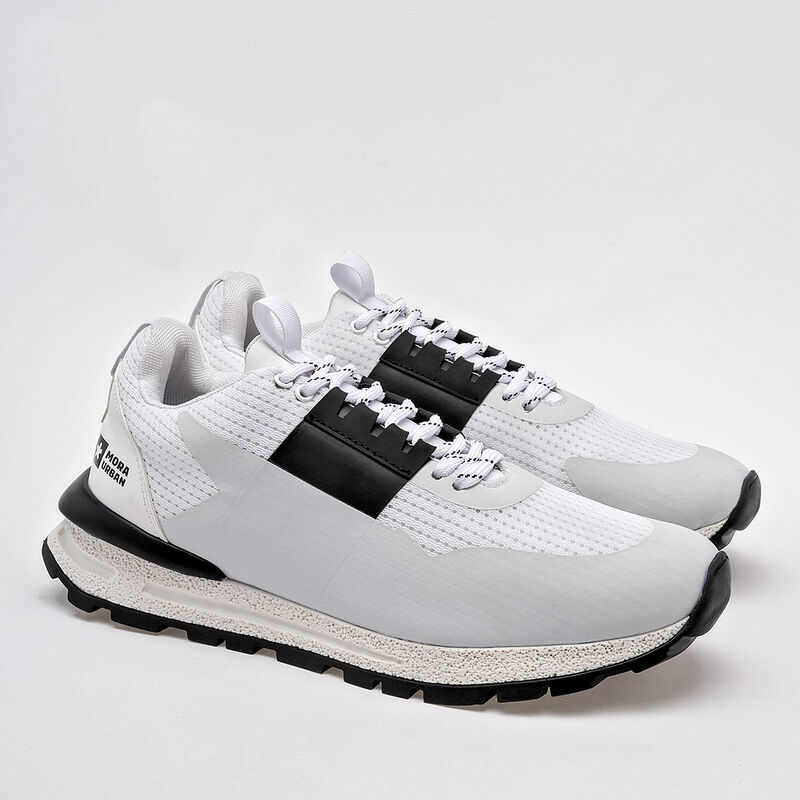 Mora Urban Tenis urbano para hombre blanco negr... image number null