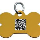 Placa Mascota Qriosa Hueso Amarillo