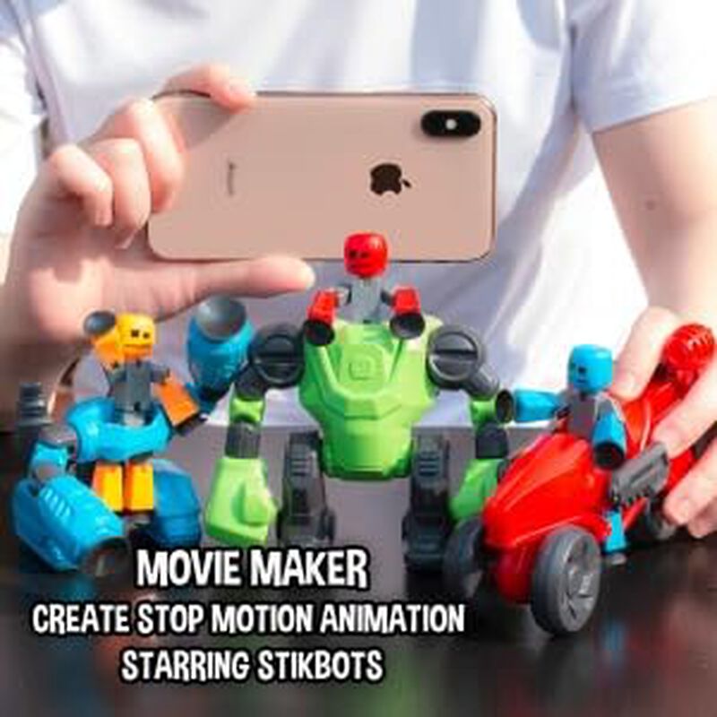 Figuras De Acci&oacute;n Zing Stikbot Megabots Blue Av... image number null