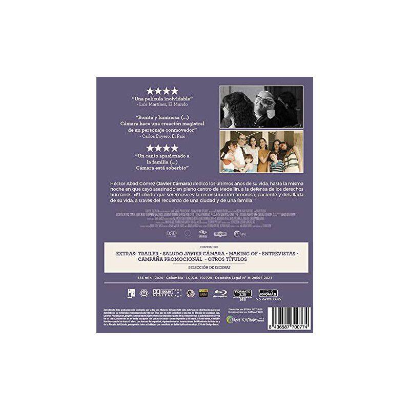 El olvido que seremos [Blu-ray] image number null