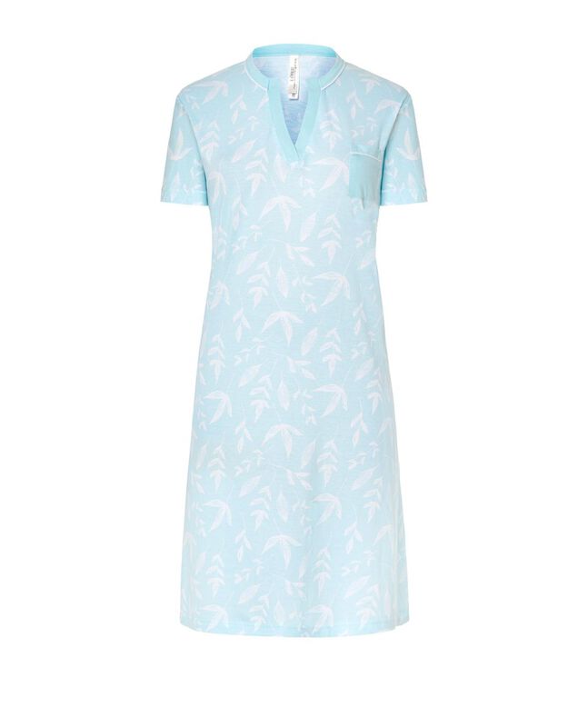 Camis&oacute;n Corto de Mujer con Hojas Verde image number null