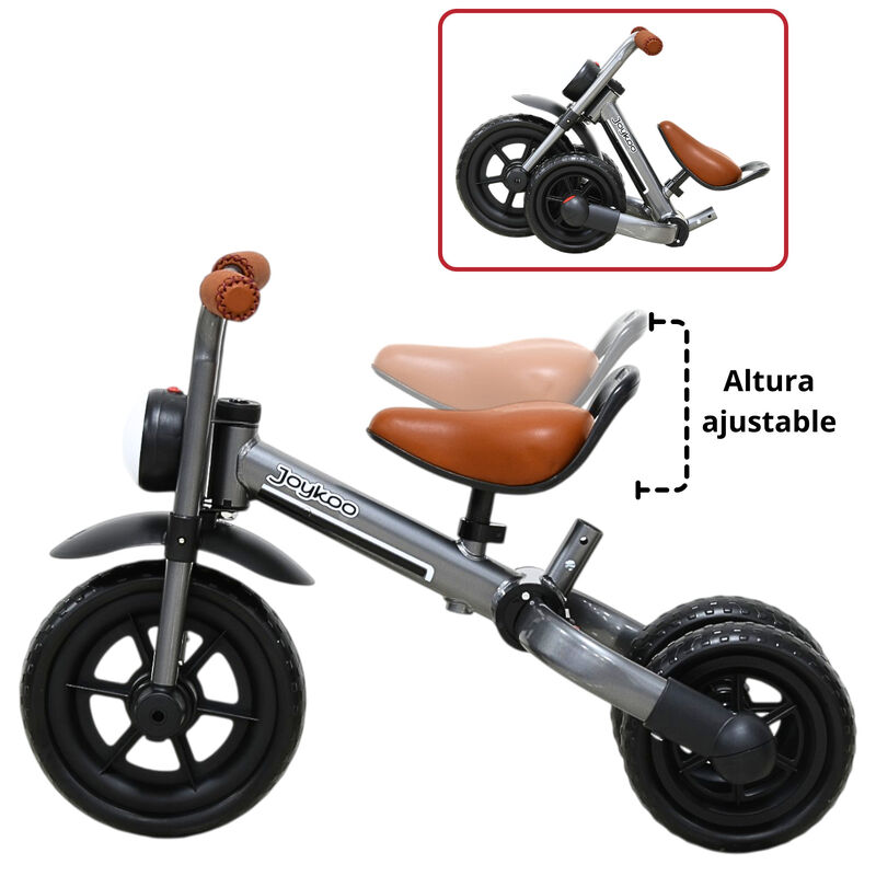 Triciclo 3 En 1 Para Ni&ntilde;os Con Bast&oacute;n, Bici Y B... image number null