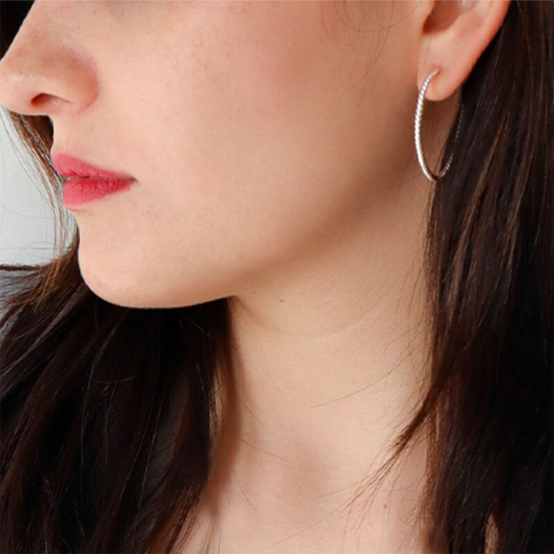 Set de Arracadas de Plata Bejuco image number null