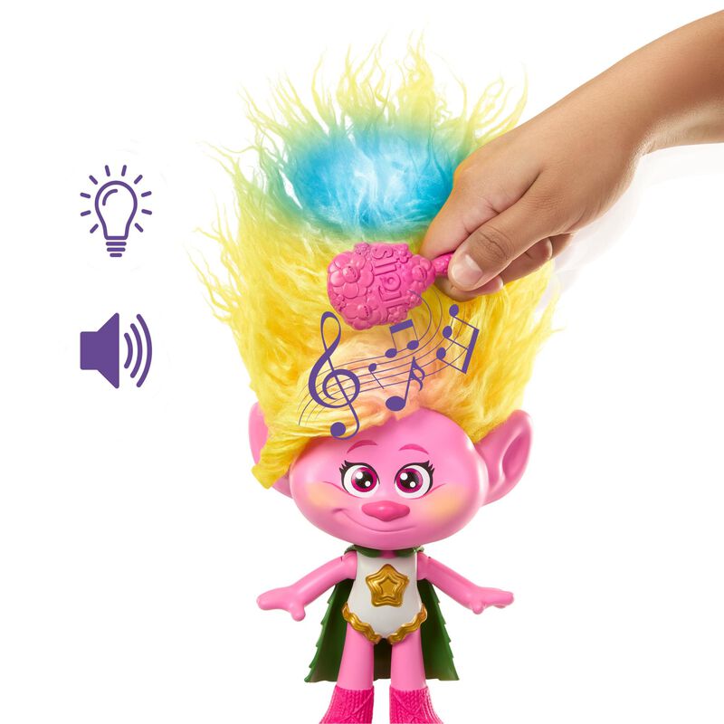 Mu&ntilde;eca Mattel Dreamworks Trolls Rainbow Hairtun... image number null