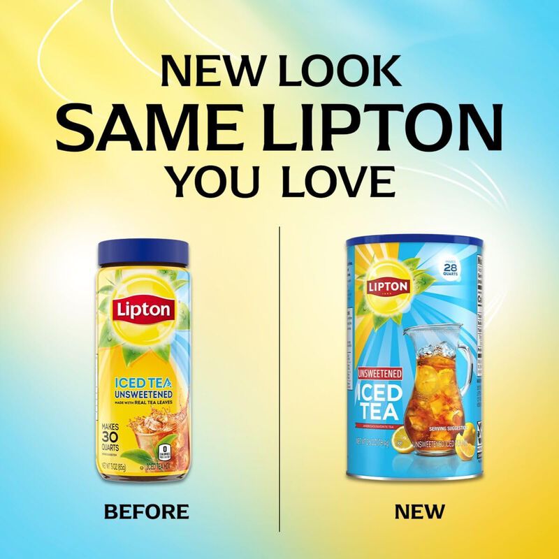 Lipton T&eacute; Negro Sin Az&uacute;car 112 l &ndash; Paquete De 4 image number null