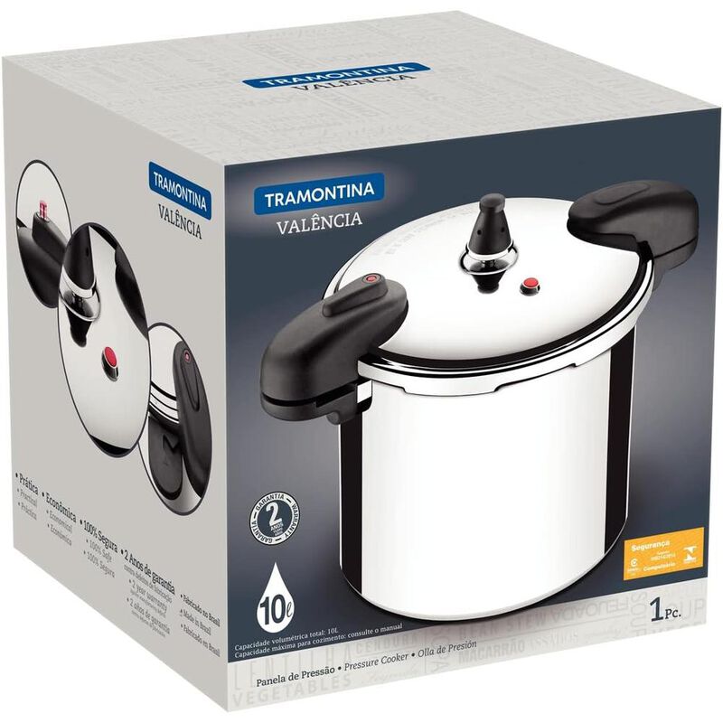 OLLA DE PRESI&Oacute;N TRAMONTINA VALENCIA 24CM 10L AC... image number null