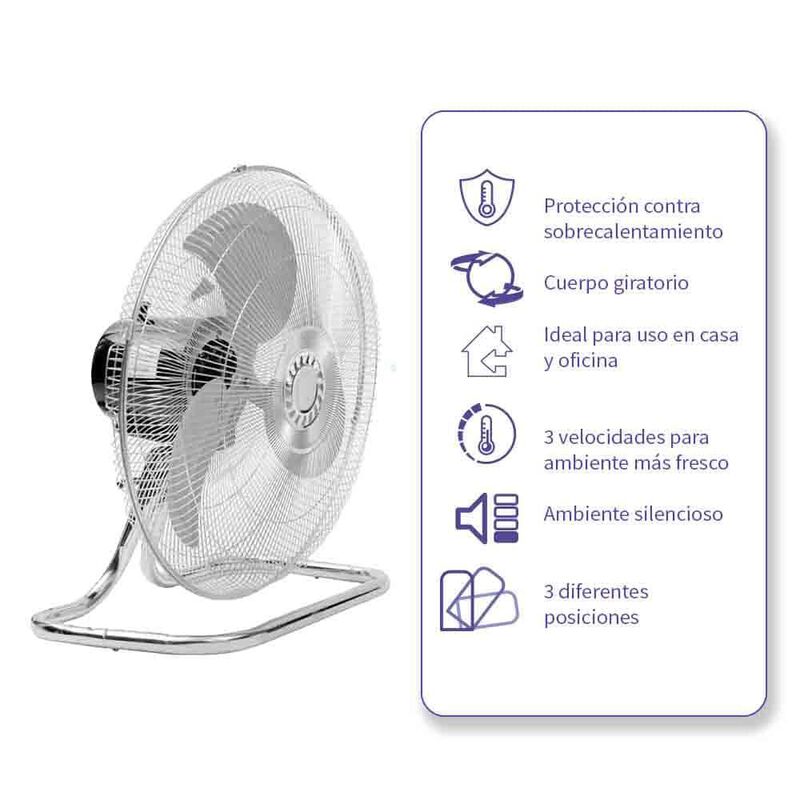 Ventilador Pedestal Iusa 18" Br 70w image number null