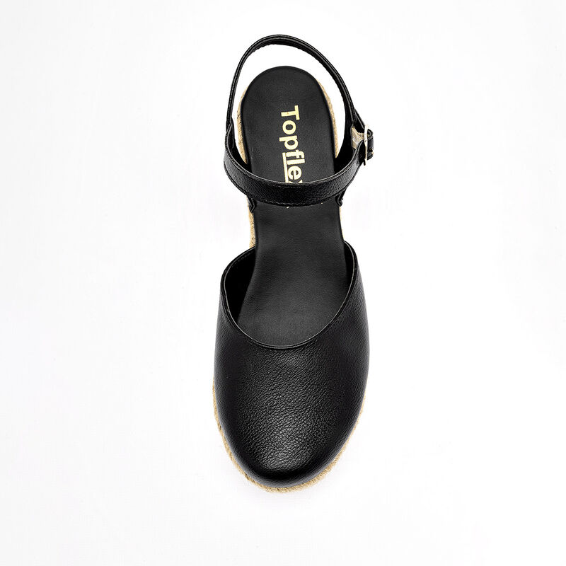 Topflex sandalia cu&ntilde;a para mujer negro cod 1409... image number null