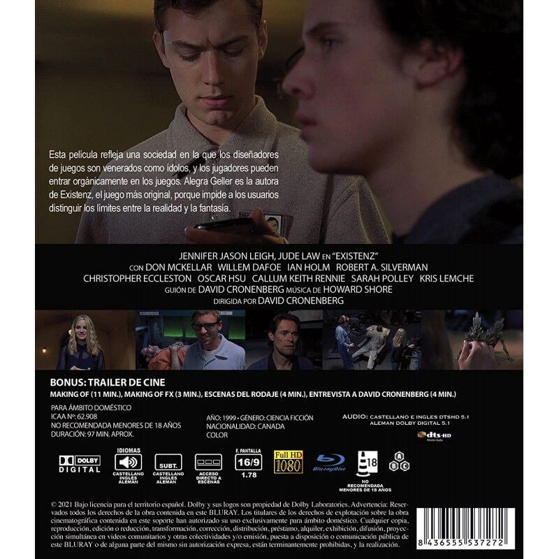 Existenz [blu-ray] (1999) image number null