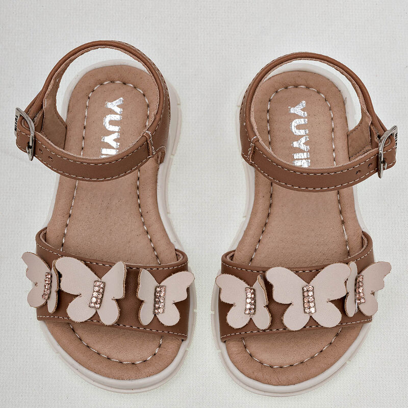 Yuyin Sandalia para beb&eacute; ni&ntilde;a camel beige image number null