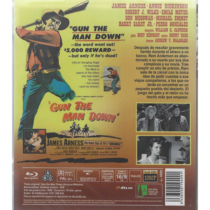 Matar A Un Hombre [blu-ray] (1956) Gun The Man ... image number null