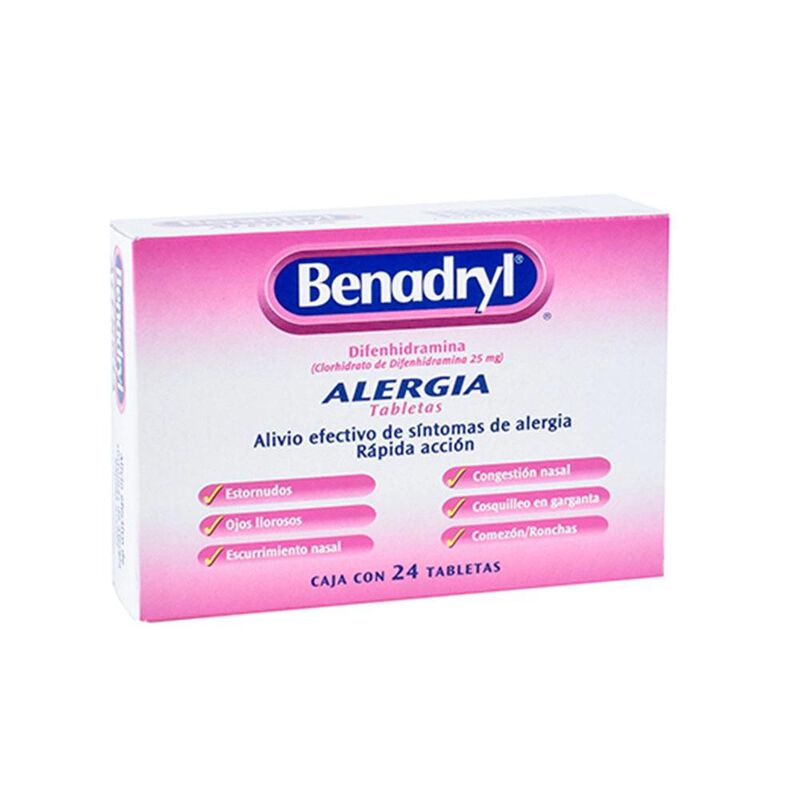Benadryl 25 Mg 24 Tableta(s) image number null