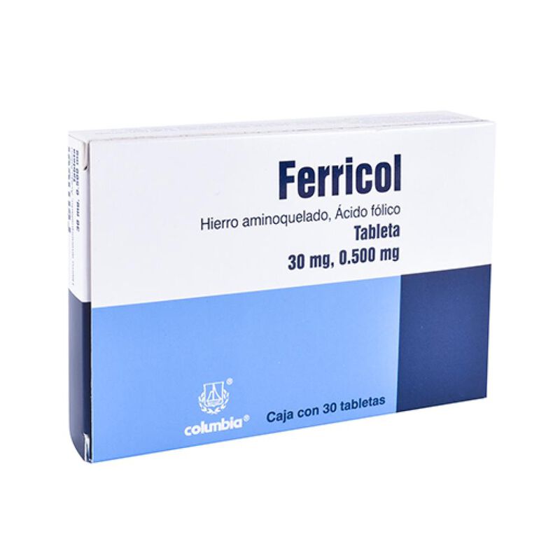 Ferricol 500/30 Mg 30 Tableta(s) image number null