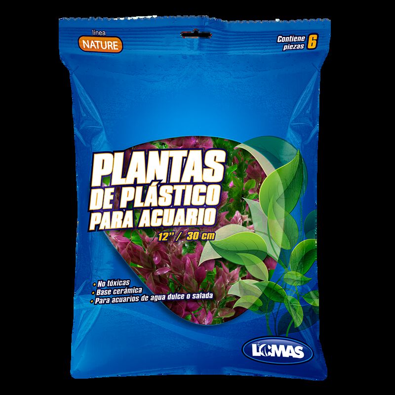 Lomas Plantas De Pl&aacute;stico Surtidas De 30 Cent&iacute;m... image number null