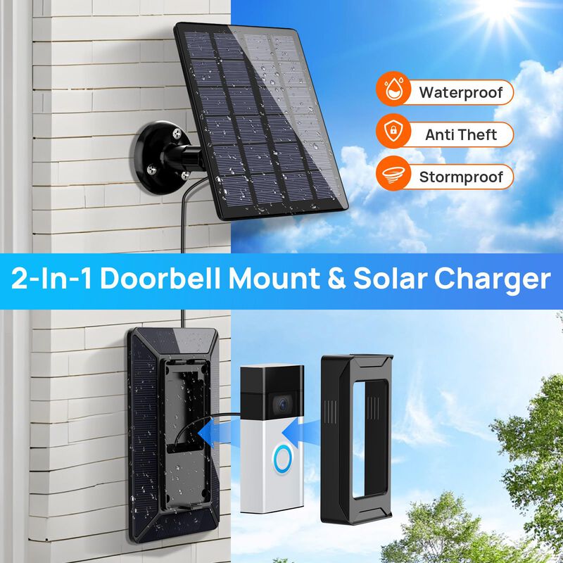 Cargador Solar Tagrecove Para Timbre Ring Video... image number null