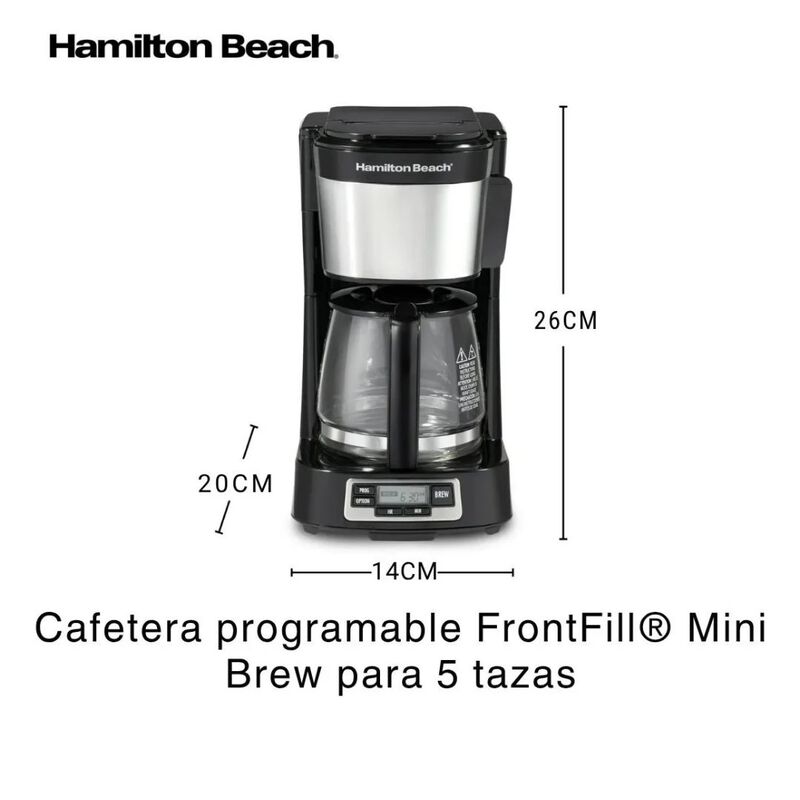 Cafetera Hamilton Beach Programable Dise&ntilde;o Comp... image number null