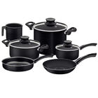 Bateria De Cocina Tramontina 28599/053 Paris 9 Piezas Negra End