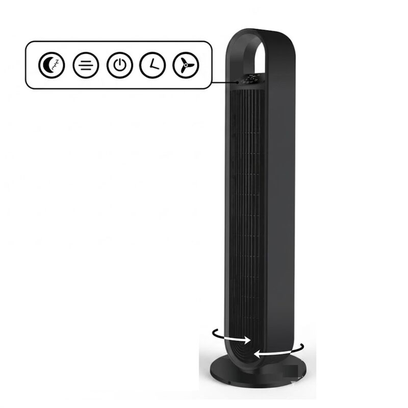 Ventilador Home Ambient Cl08-rk De Torre Negro ... image number null