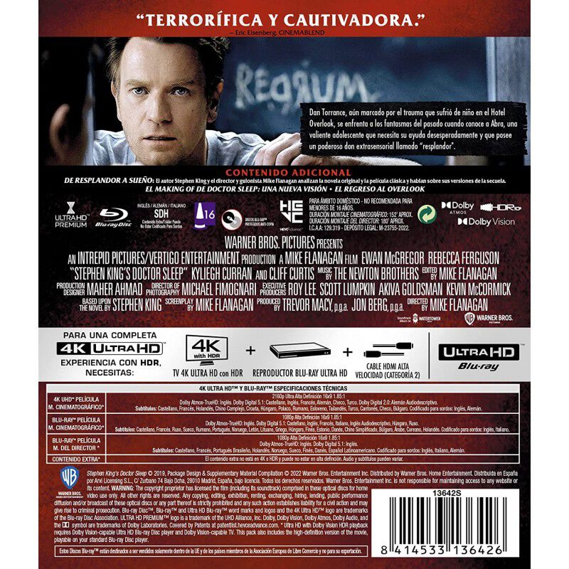 Doctor Sue&ntilde;o [4k Uhd,blu-ray] (2019) Doctor Sle... image number null