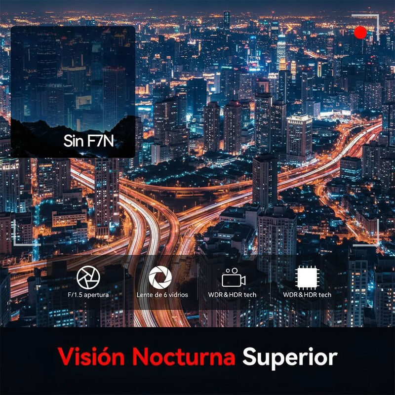 Cámara Dual para Automóvil 4K+1080P con WiFi, V... image number null