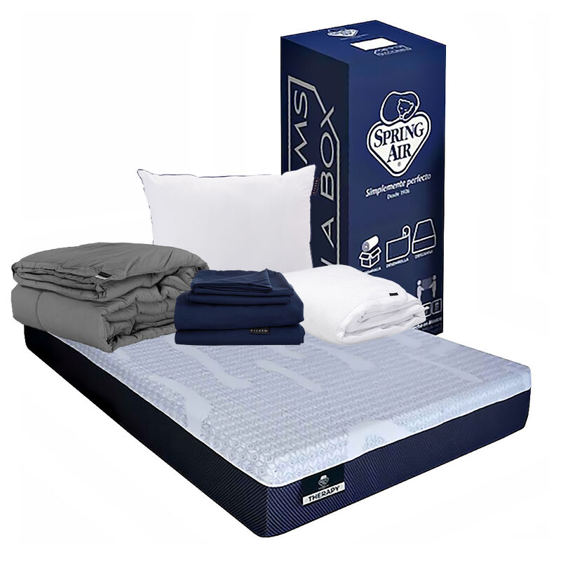Colch&oacute;n King Size Therapy + Almohada One + Prot... image number null