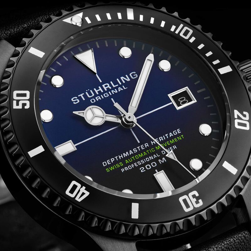 Reloj Stuhrling para hombre autom&aacute;tico suizo 88... image number null