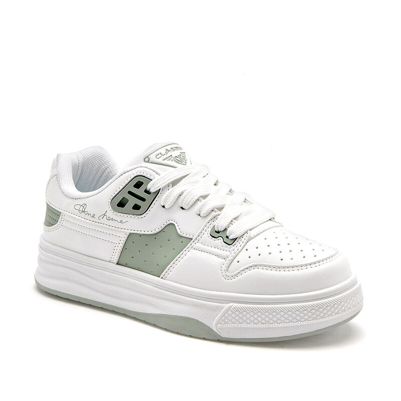Clasben Tenis urbano para mujer blanco verde image number null