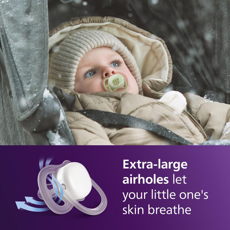 Chupete Philips Avent Ultra Air Nocturno 18m+ B... image number null